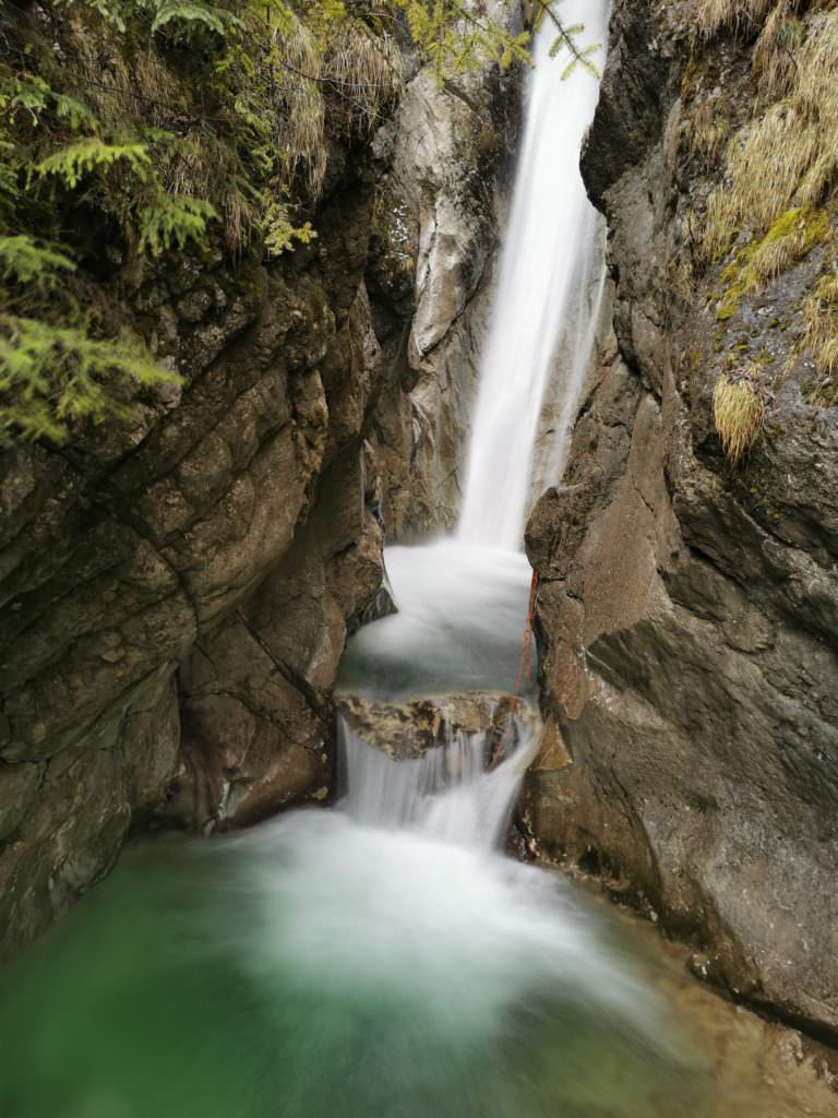 Tatzelwurm Wasserfälle Bayern - schönes Ausflugsziel im Winter