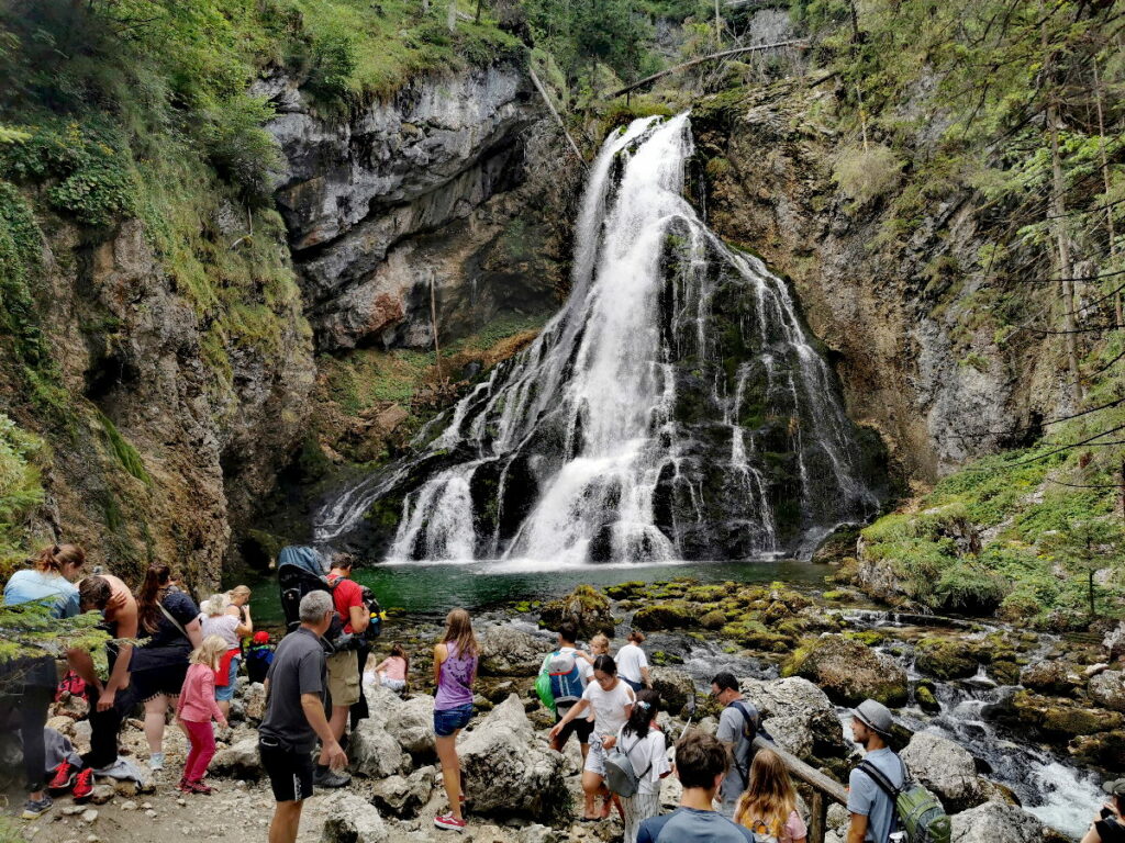 Gollinger Wasserfall Österreich - sehenswertes Naturwunder mit viel Grün