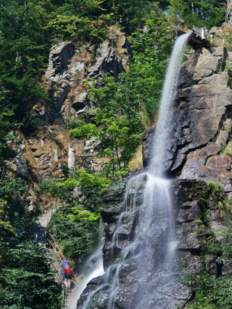 Künstlicher Wasserfall Deutschland - der Trusetaler Wasserfall in Thüringen