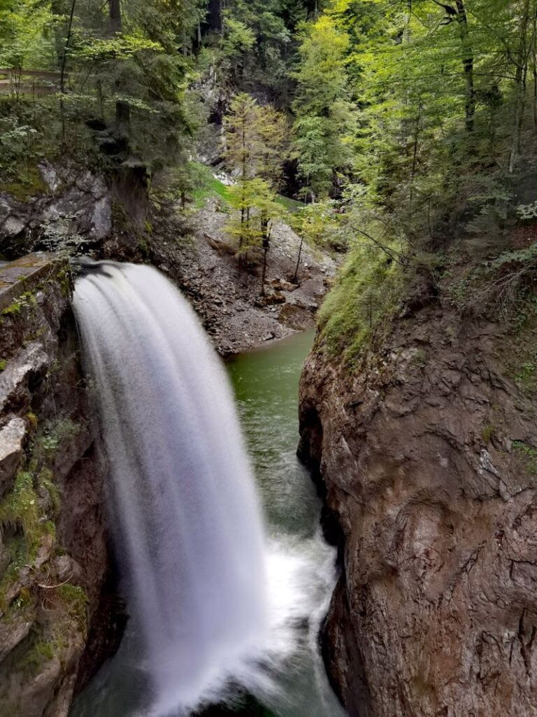 Wasserfälle Österreich in der Rappenlochschlucht, unterhalb vom Staufensee