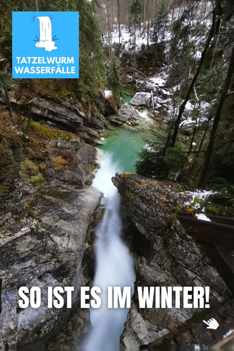 Tatzelwurm Wasserfall Winter